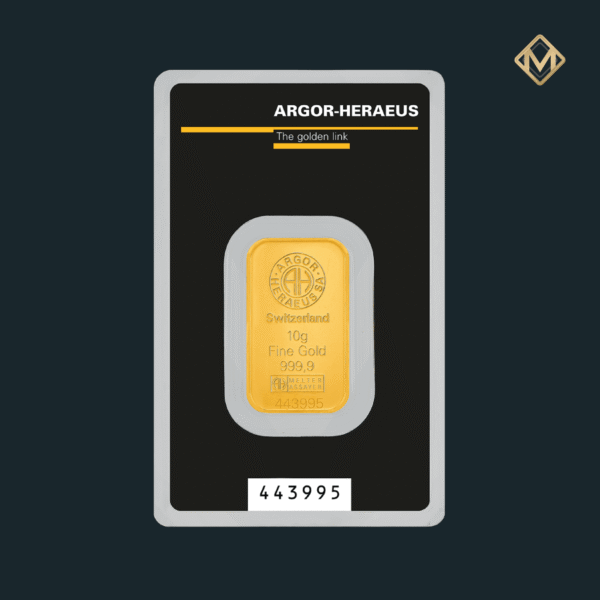 Lingou aur 10 grame Argor-Heraeus