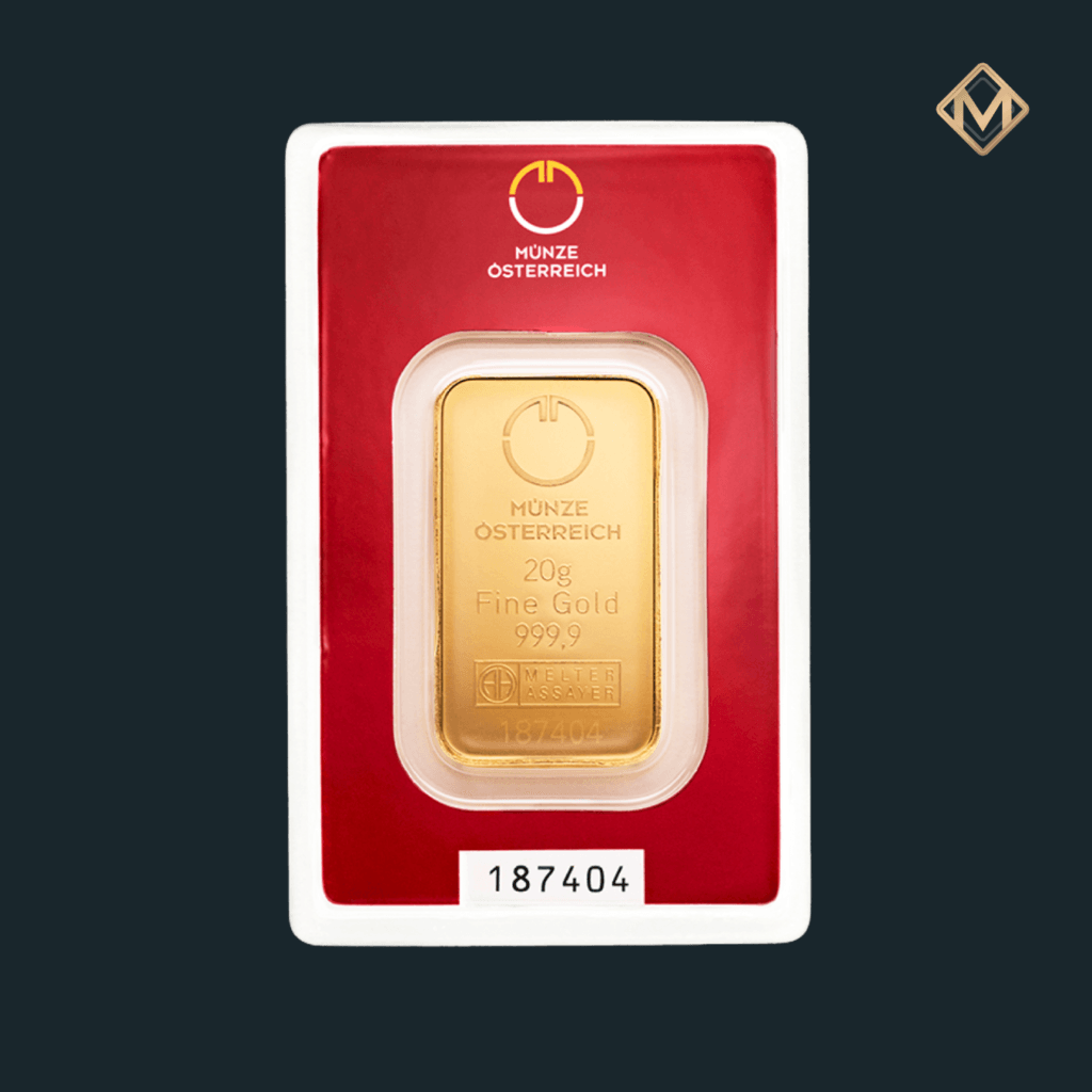 Lingou aur 20 grame Münze