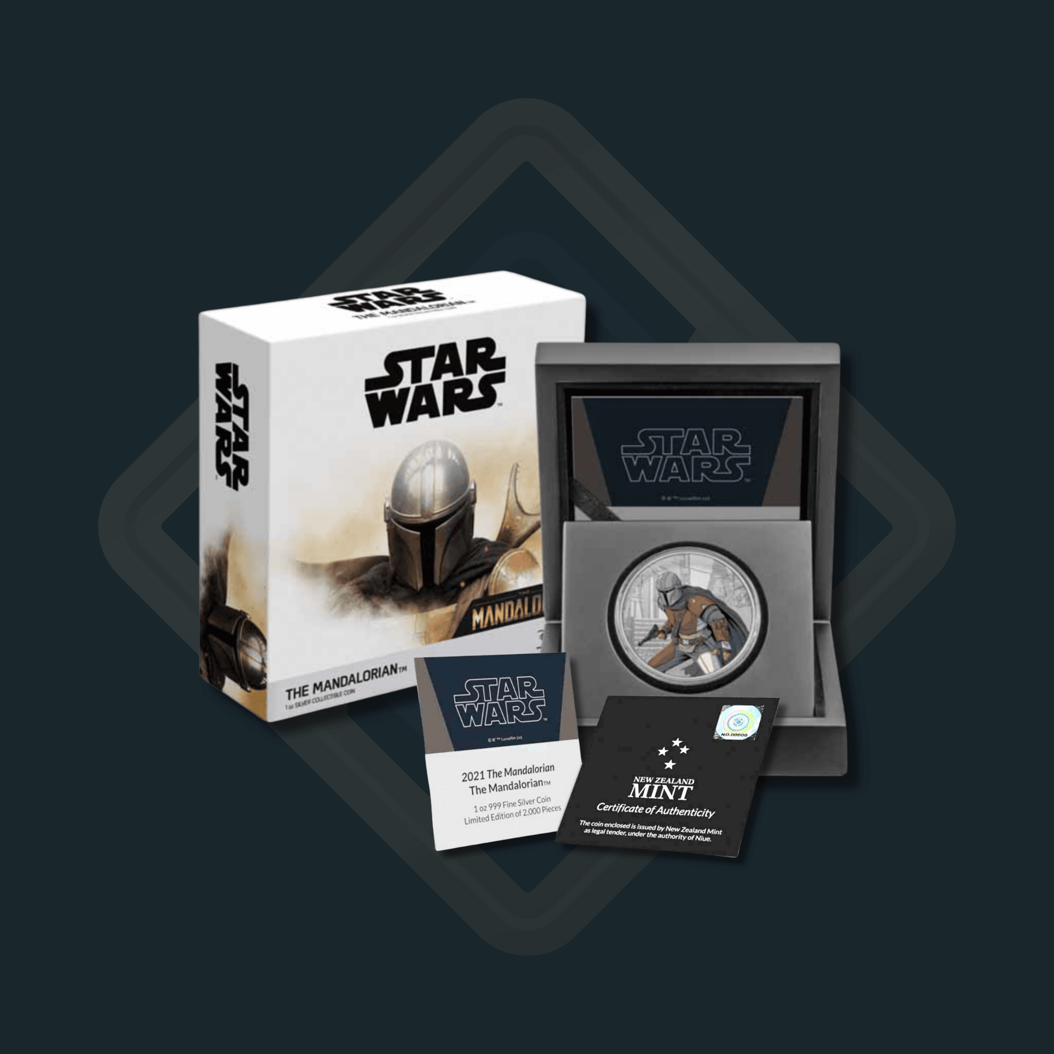 Star Wars: The Mandalorian de Argint 2021 | Niue - imagine 3
