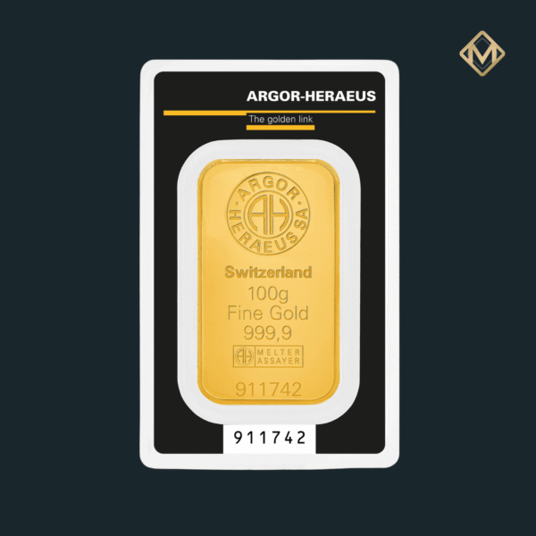 Lingou aur 100 grame Argor-Heraeus