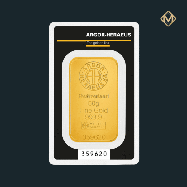 Lingou aur 50 grame Argor-Heraeus