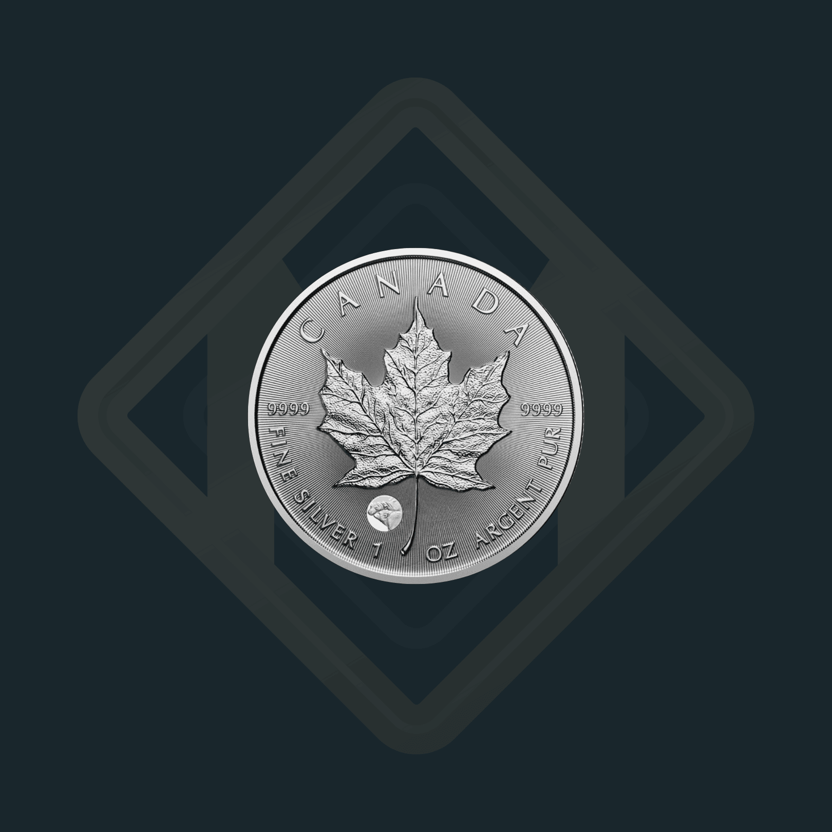 Frunza de Arțar cu Urs Polar de Argint 2025 1oz | Canada