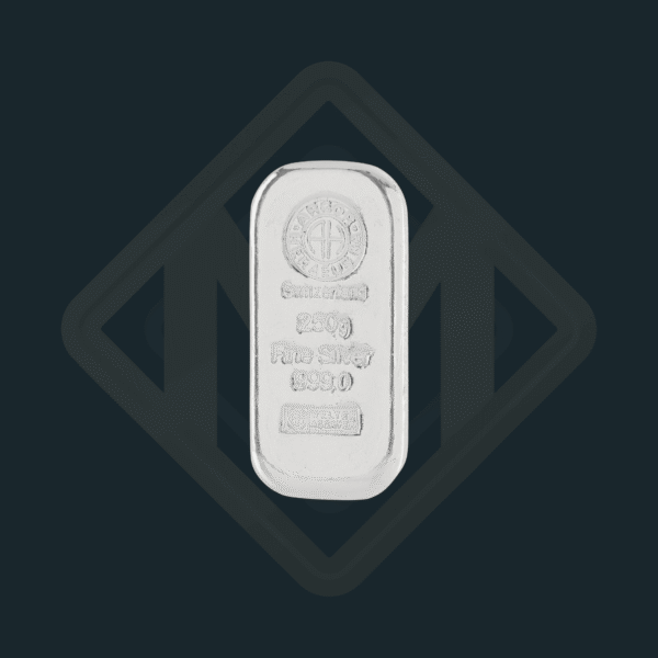 250 g Argor-Heraeus lingou argint