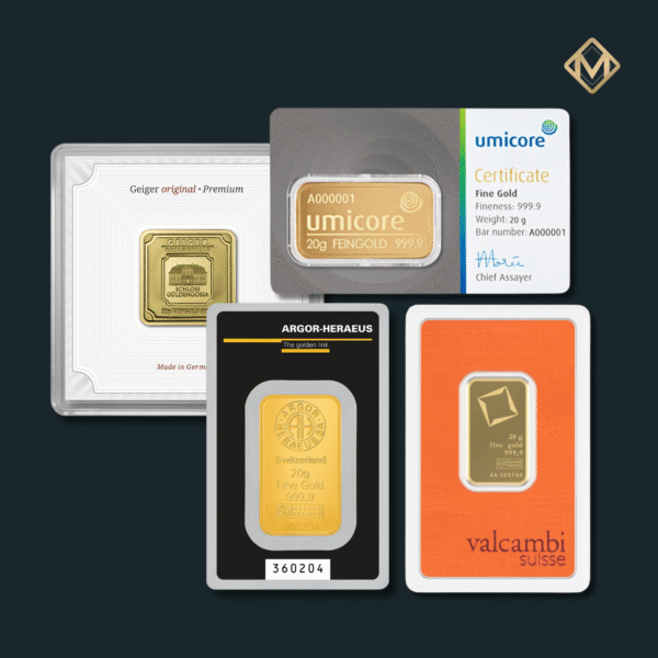 Lingou aur 20 grame - Lingouri de aur 20 gr