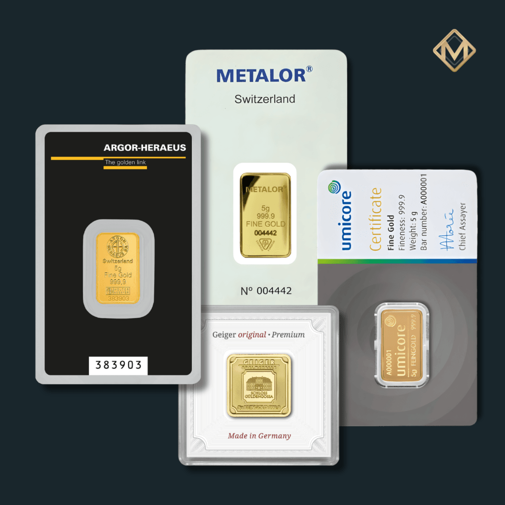 Lingou aur 5 grame - Lingouri aur 5 gr