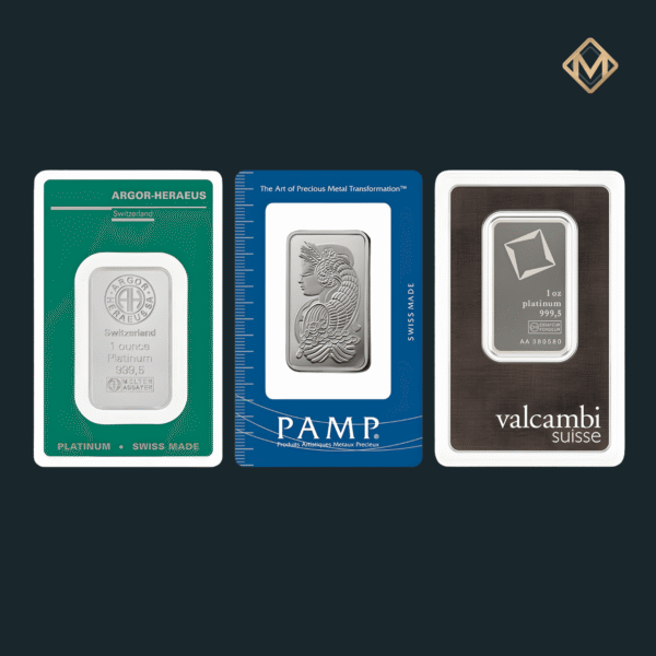 Lingou de Platină 1 uncie (1 oz) - Branduri diferite