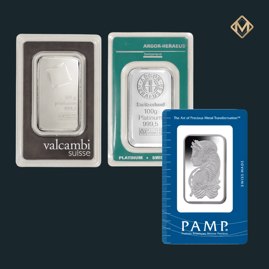 Lingou de Platină 100 grame – Branduri diferite