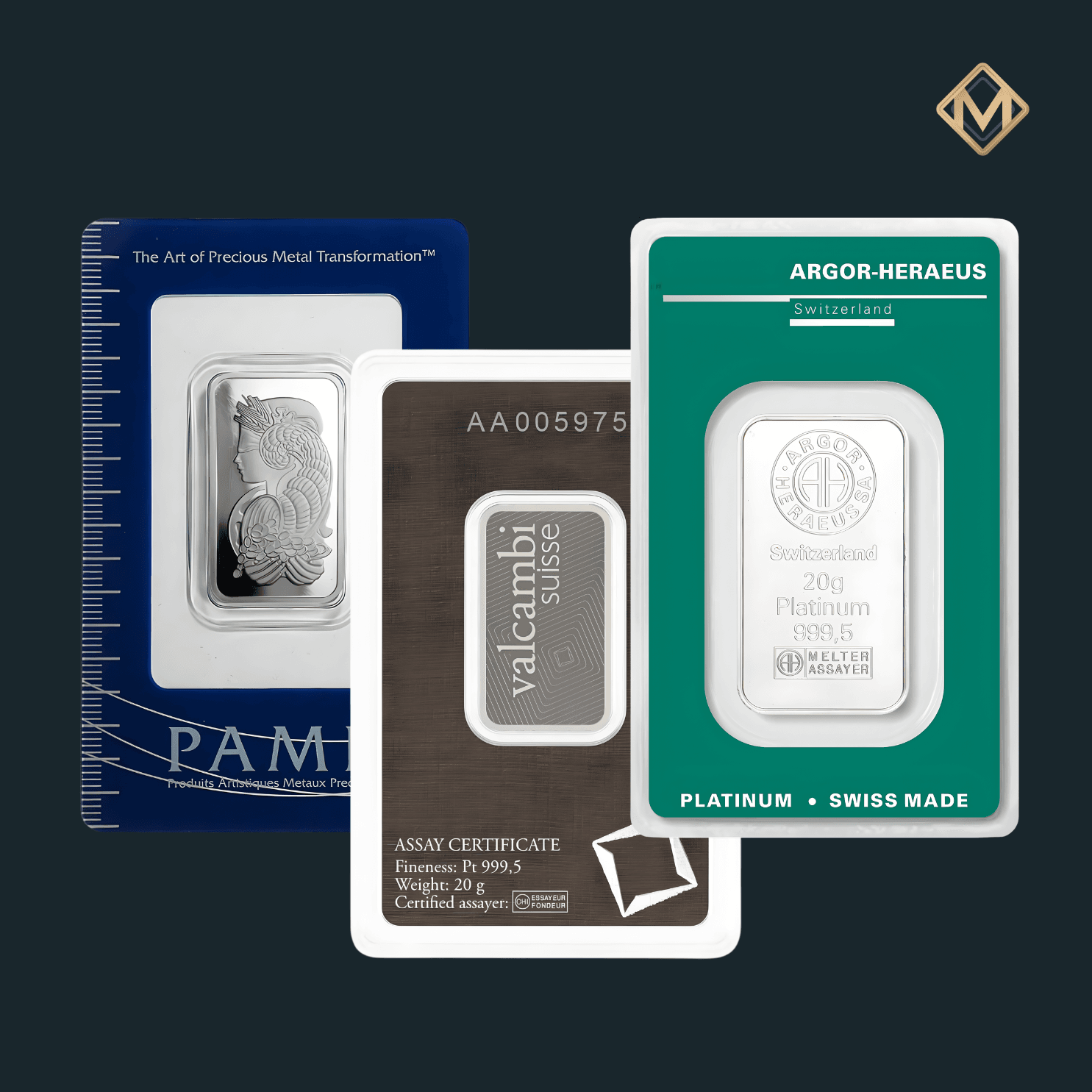 Lingou de Platină 20 grame - Branduri diferite