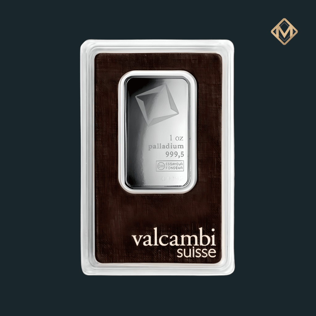 Lingou de Paladiu 1 oz - Valcambi