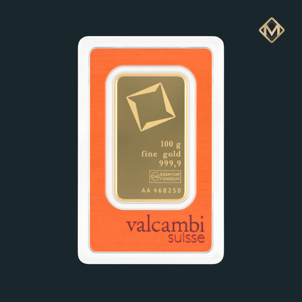 Lingou Aur 100 Grame Valcambi – Aur 24K
