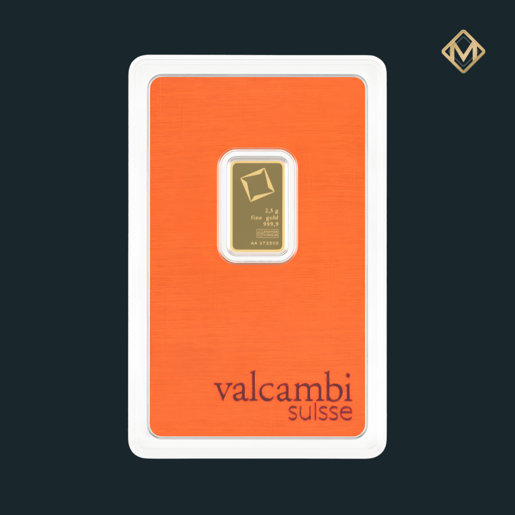 Lingou Aur 2.5 Grame Valcambi 24K (999.9)