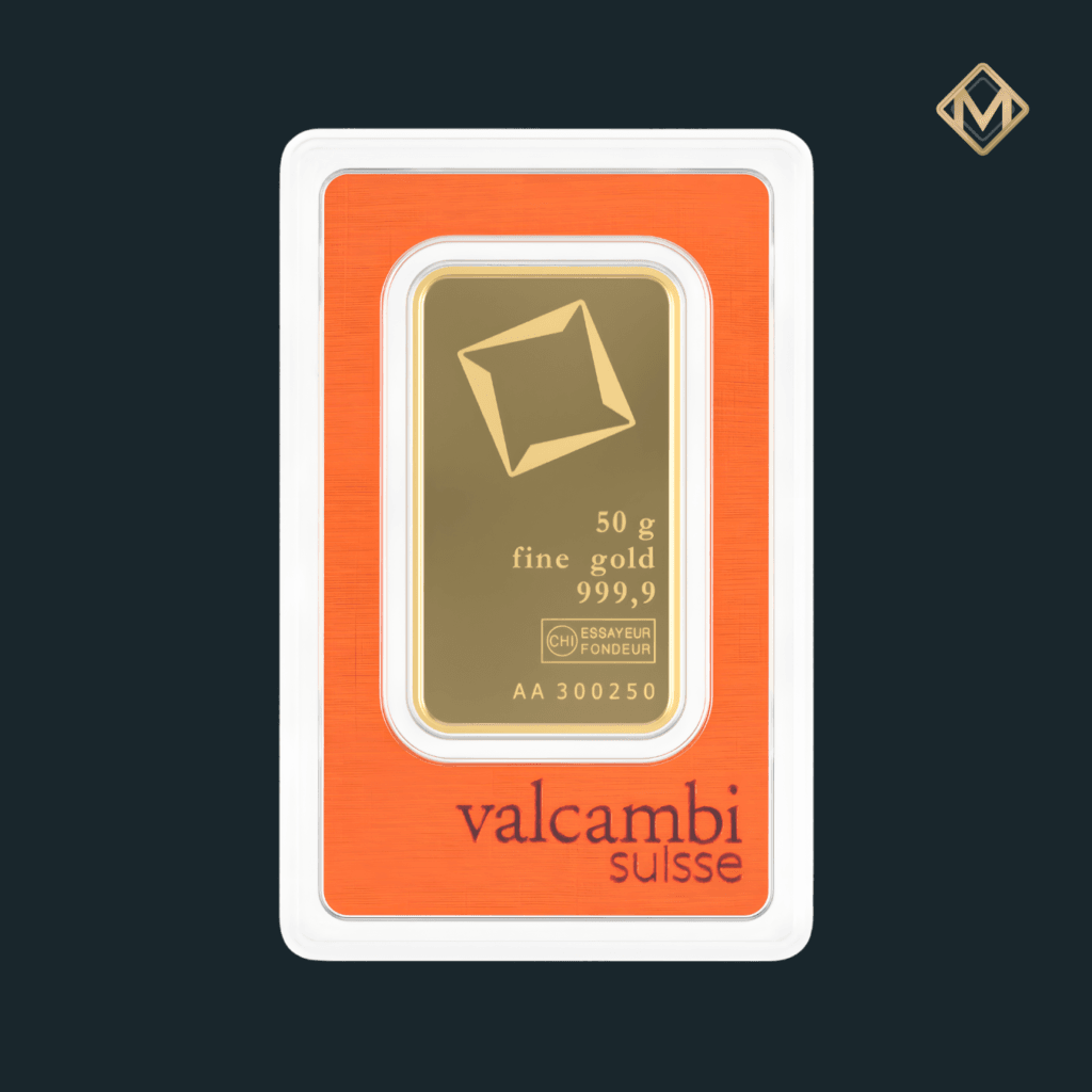 Lingou Aur 50 Grame Valcambi – Aur 24K